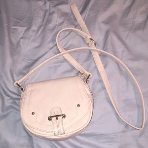 Charming Charlie’s tan cross body purse